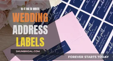 Etiquette of Address Labels: Navigating the Wedding Invitation Conundrum