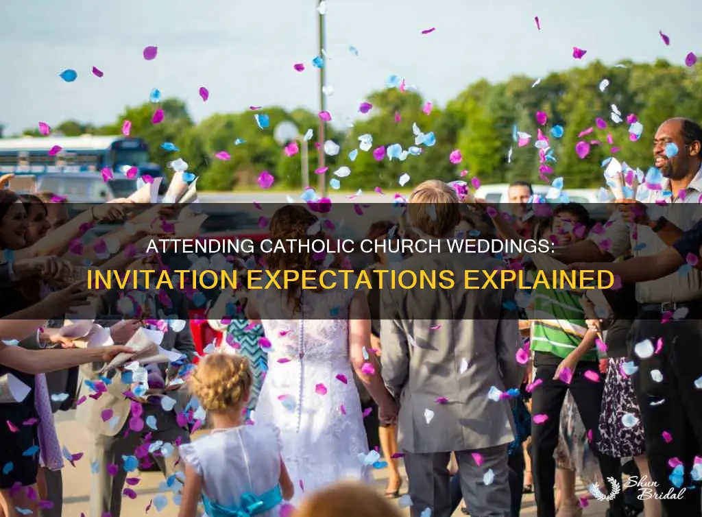 is it okay to attend catholic church wedding without invitation