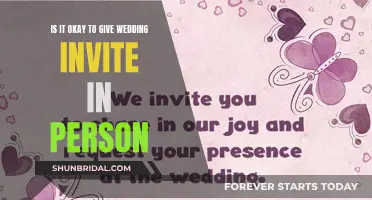 Personal Wedding Invite Delivery: Good Idea or Not?