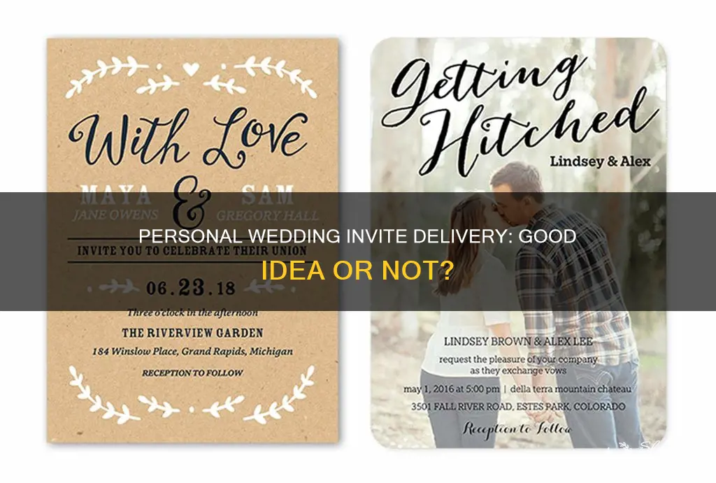 is it okay to give wedding invite in person