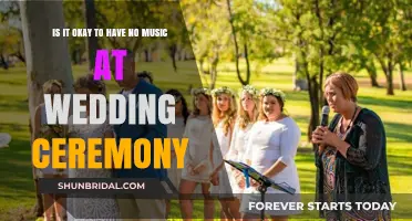 Silent Vows: Embracing a Music-Free Wedding Ceremony – Is It Okay?