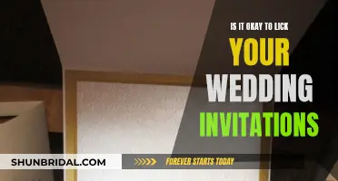 Licking Wedding Invites: Is It Safe or Smart?