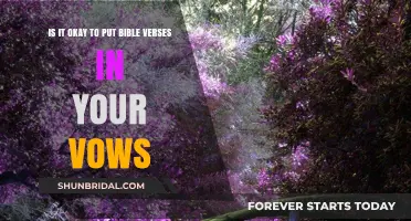 Bible Verses in Wedding Vows: Personalizing Your Sacred Commitment