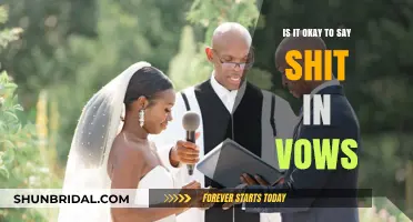 Saying 'Shit' in Wedding Vows: Acceptable or Off-Limits?