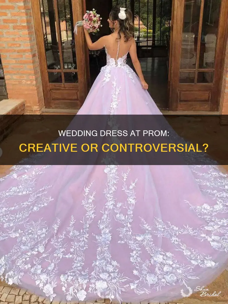 is it okay to wear a wedding dress to prom