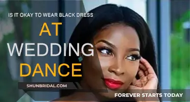 Black Dresses: Wedding Dance Wear or Taboo?