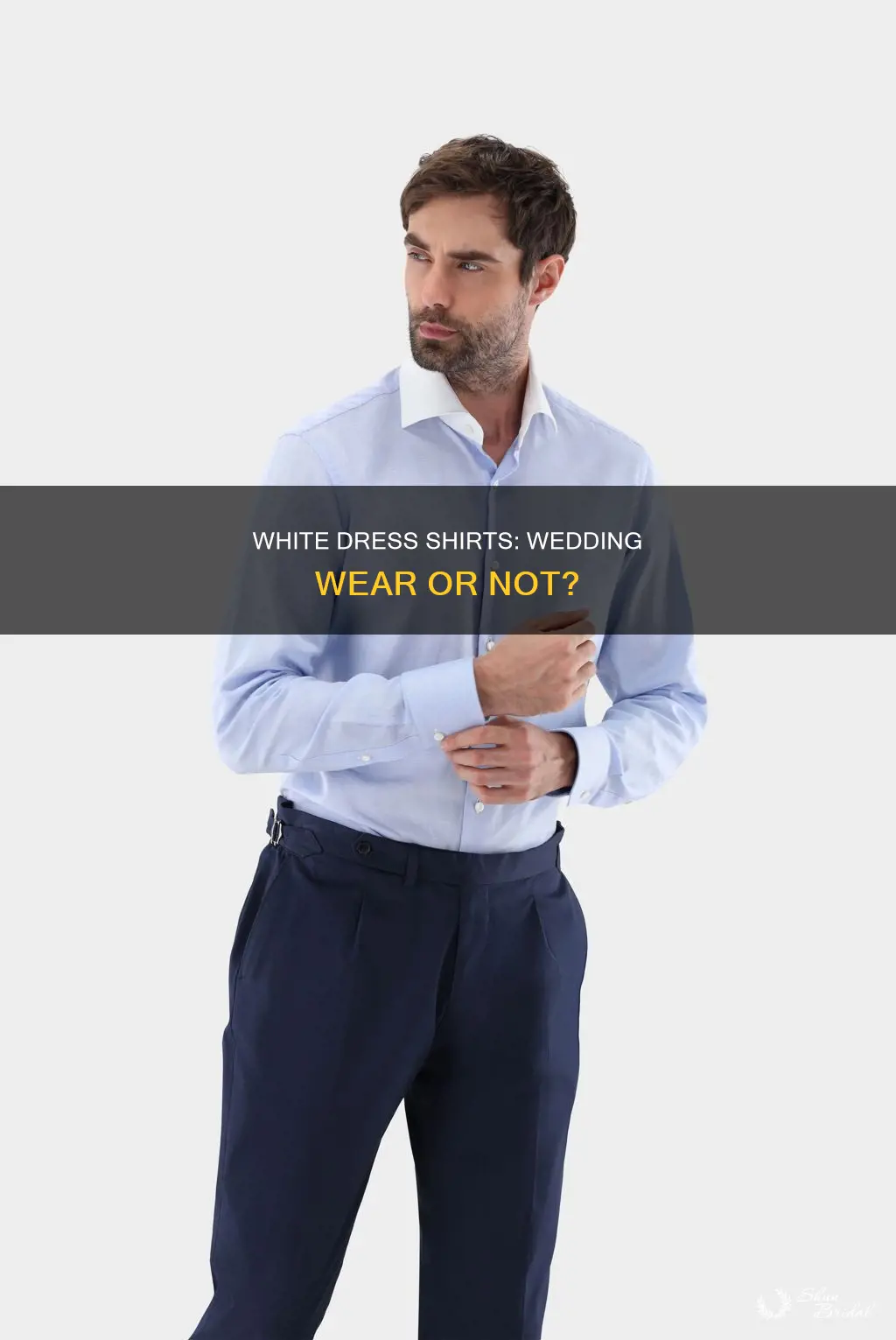 is it okay to wear white dress shirt to wedding