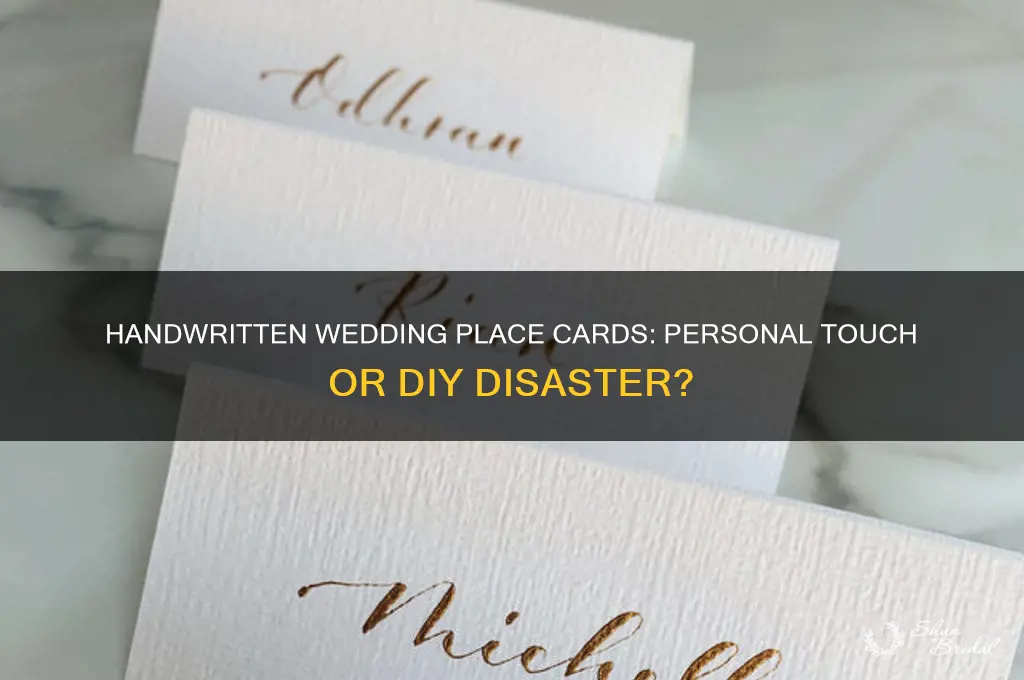 is it okay to write your wedding place cards