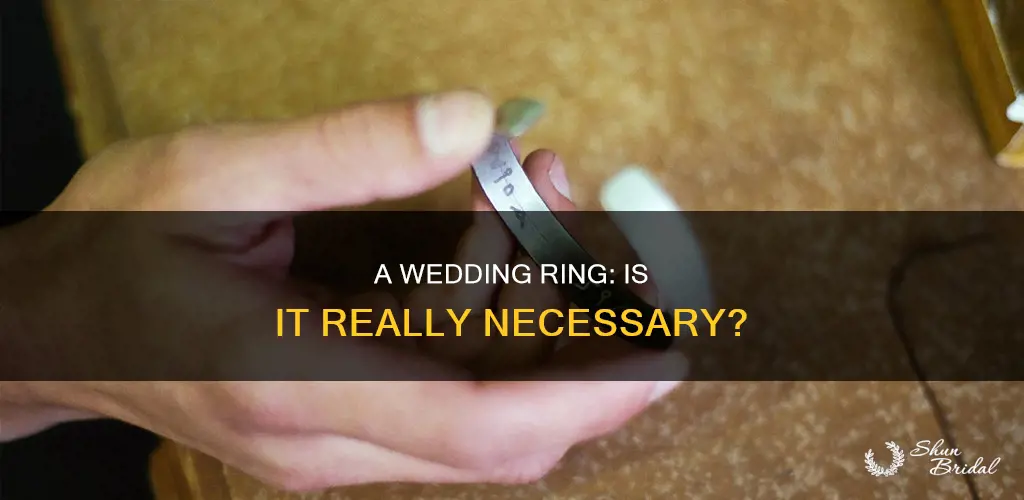 is it possible to get married without a wedding ring