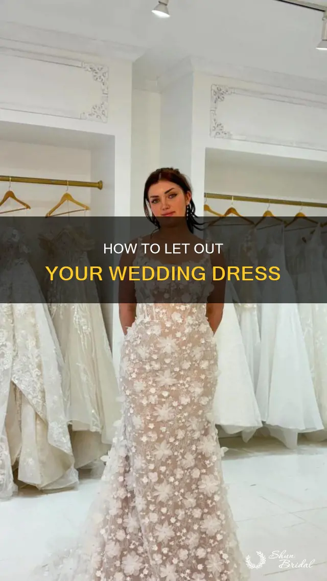 is it possible to let out a wedding dress
