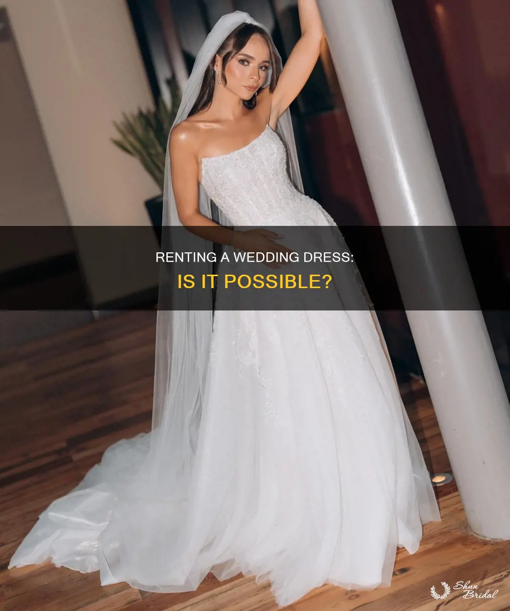 is it possible to rent a wedding dress