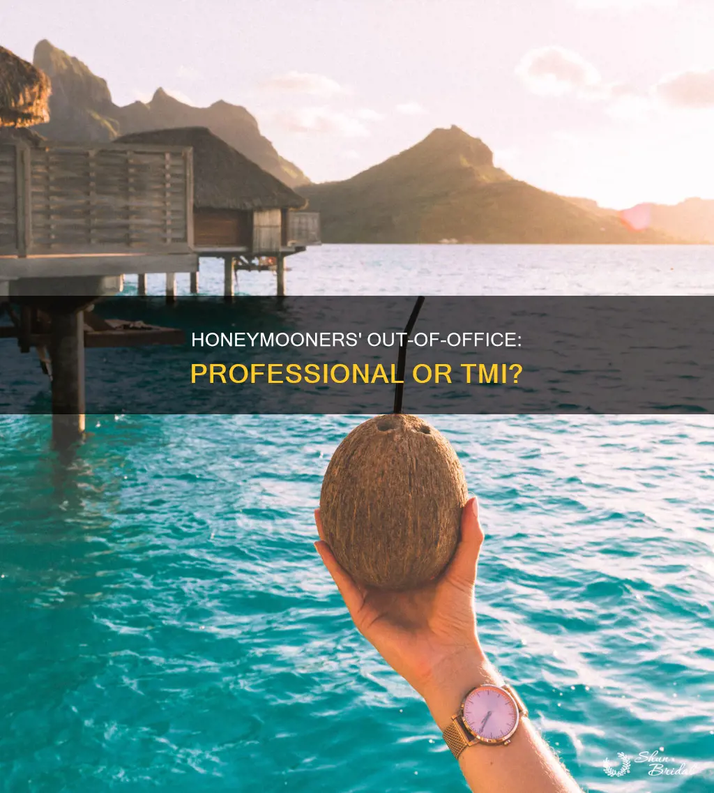 is it professional to include honeymoon in out of office