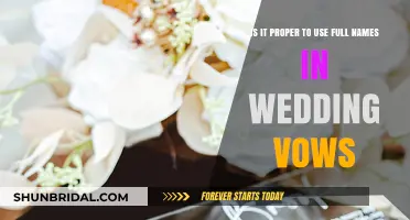 Full Names in Wedding Vows: Tradition, Personalization, or Overstepping?