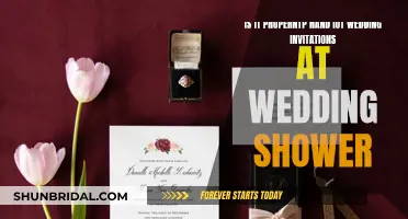 Should You Hand Out Wedding Invites at Wedding Showers?