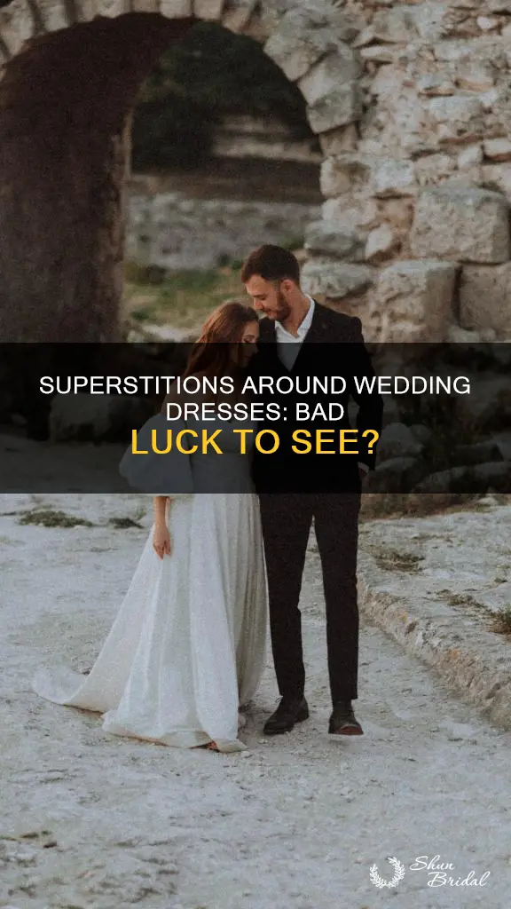 is it really bad to see wedding dress