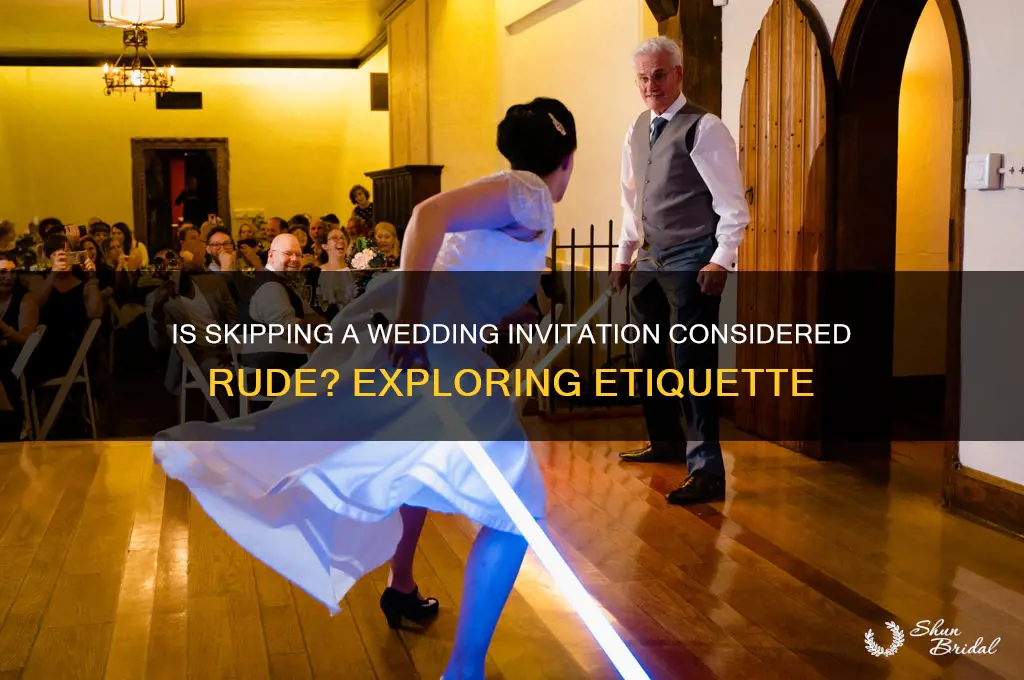 is it rude not to go to a wedding