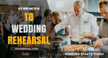 Skipping the Wedding Rehearsal: Rude Gesture or Acceptable Absence?