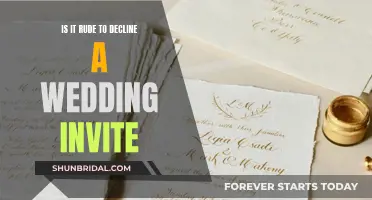 Wedding Invite Declines: Rude or Respectful?