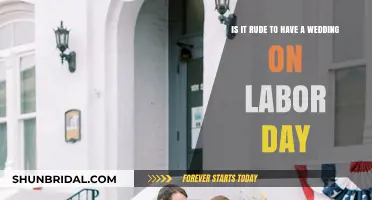 Labor Day Weddings: Thoughtless or Perfectly Fine? Let's Discuss
