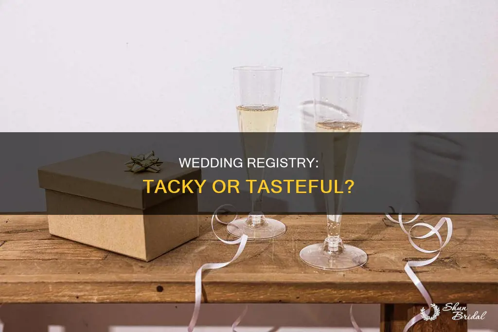 is it rude to have a wedding registry