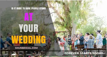 Standing Room Only: Is It Rude to Have Guests Stand at Your Wedding?
