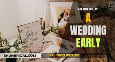 Wedding Etiquette: Leaving Early, Rude or Not?