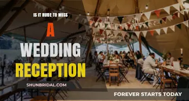 Wedding Etiquette: Skipping the Reception, Rude or Not?