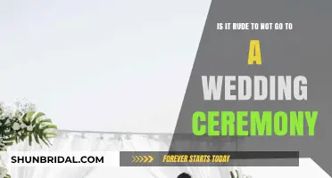 Skipping the 'I Do': Is Missing a Wedding Ceremony Ever Okay?