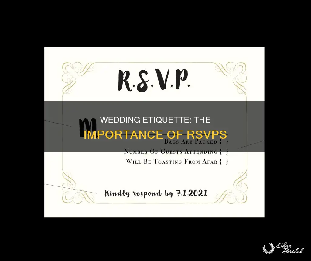 is it rude to not rsvp to a wedding