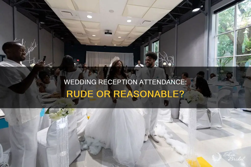 is it rude to only attend a wedding reception