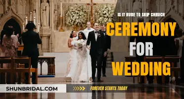 Skipping the Church Ceremony: Navigating Wedding Etiquette and Personal Choices