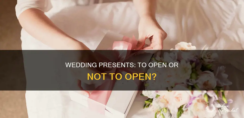 is it tacky to open wedding presents at the reception