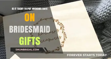 Wedding Date on Bridesmaid Gifts: Tacky or Thoughtful?