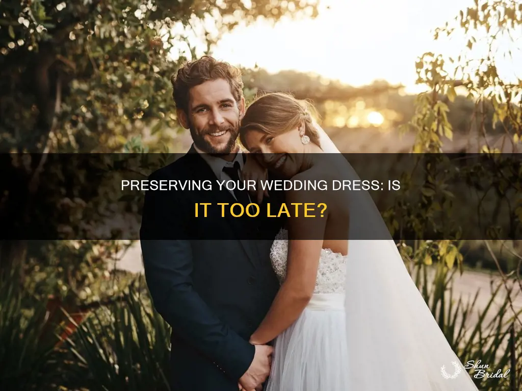is it too late to clean my wedding dress