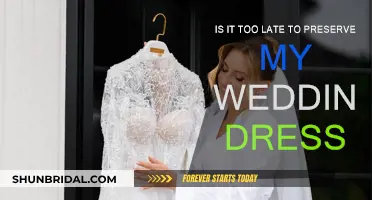 Preserving Your Wedding Dress: Is It Too Late?