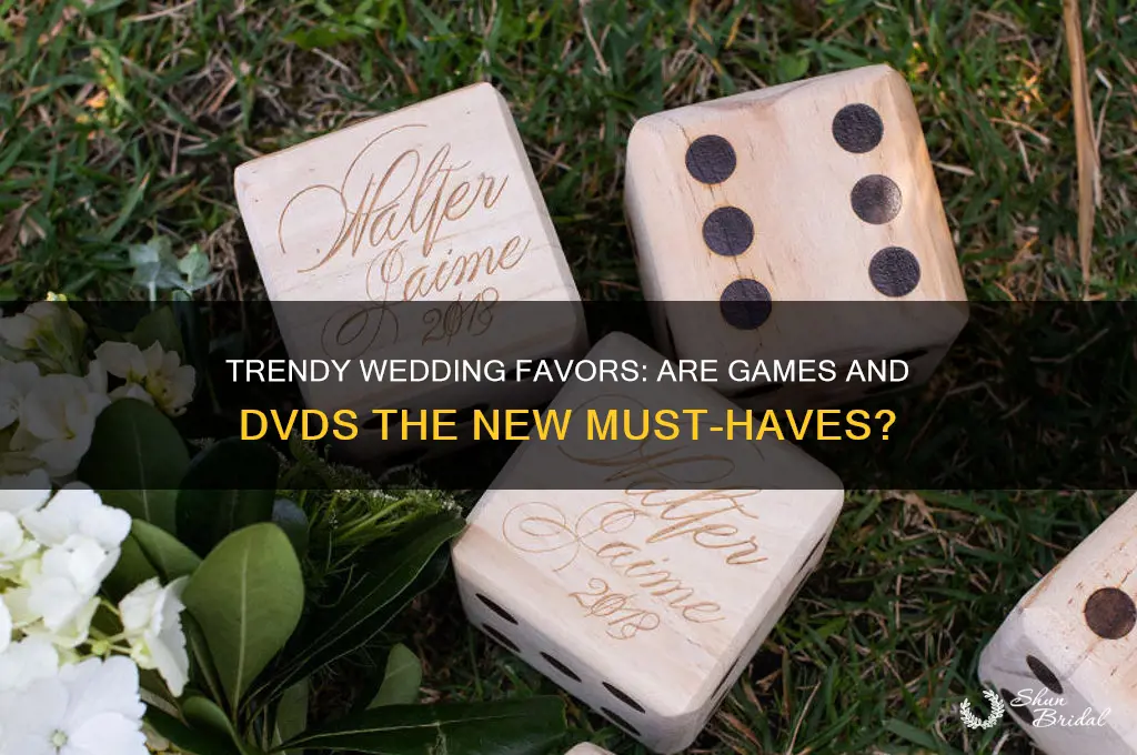 is it trendy to buy games and dvd for wedding