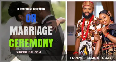 Wedding vs. Marriage Ceremony: Understanding the Key Differences
