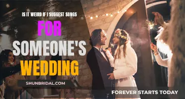 Suggesting Songs for a Friend's Wedding: Weird or Wonderful?