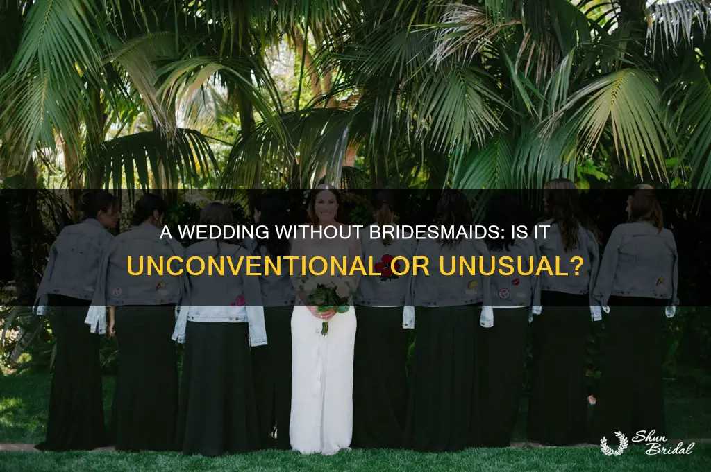 is it weird to have a wedding without bridesmaids