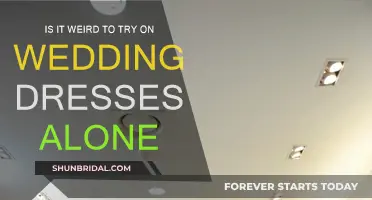 Trying on Wedding Dresses Solo: Is It Weird?