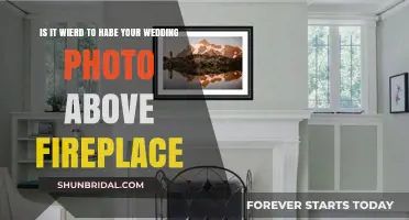 Wedding Photos Above the Fireplace: Strange or Sentimental?