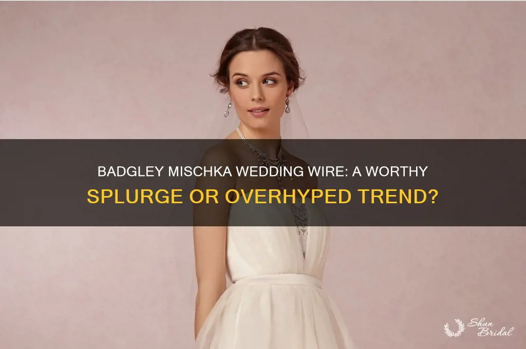 is it worth buying badgley mischka wedding wire