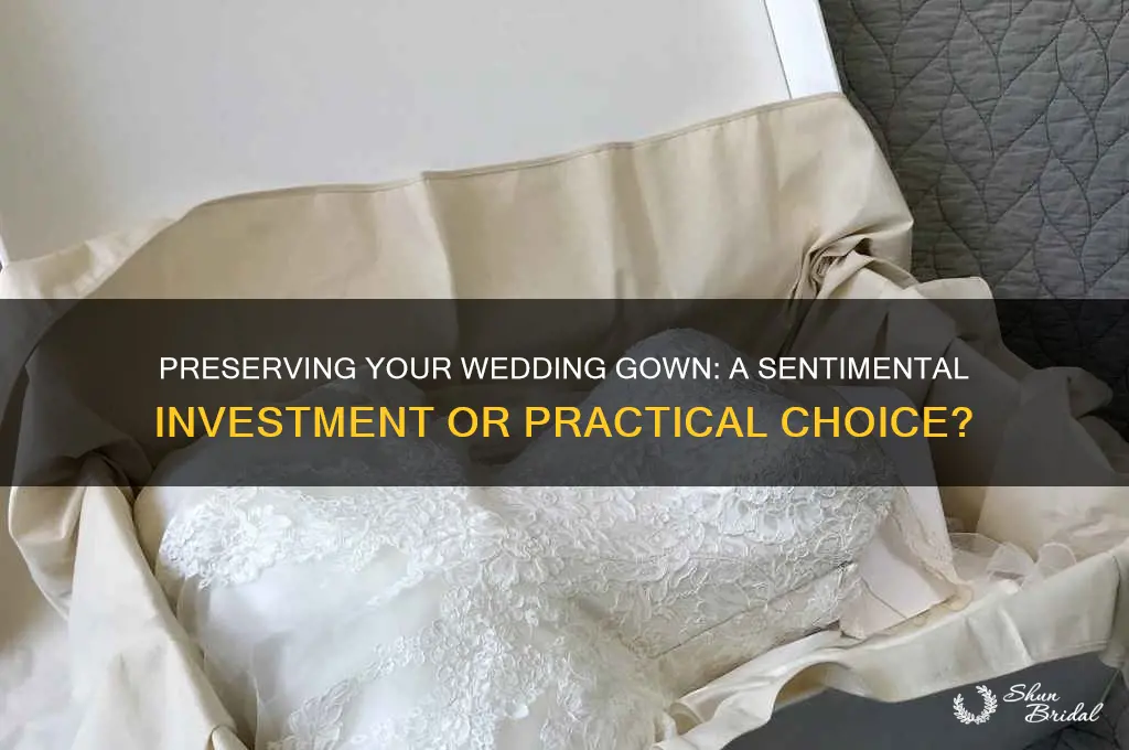 is it worth it to preserve a wedding gown