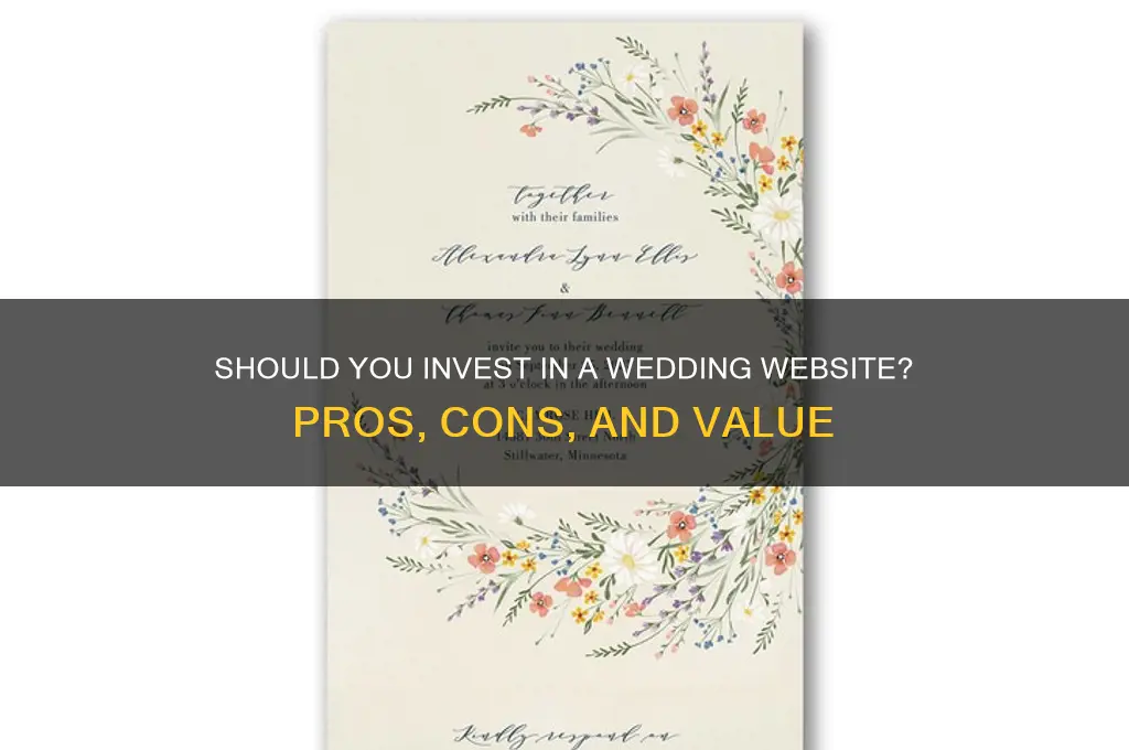 is it worth paying for wedding website