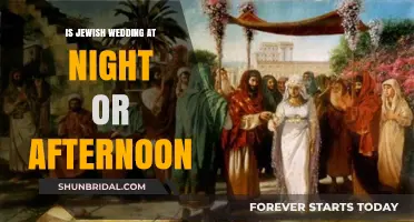 When Do Jewish Weddings Take Place: Night or Afternoon?