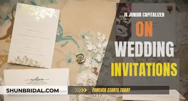 Wedding Invitation Etiquette: Capitalizing 'Junior