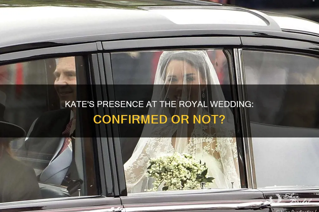 is kate in attendance at the royal wedding
