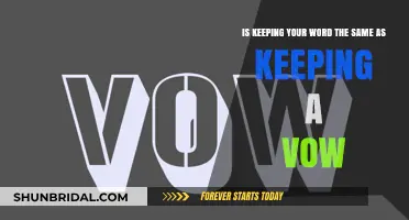 Keeping Your Word vs. Keeping a Vow: Are They Synonymous?
