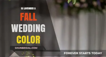 Lavender Elegance: A Perfect Fall Wedding Color Palette Choice?