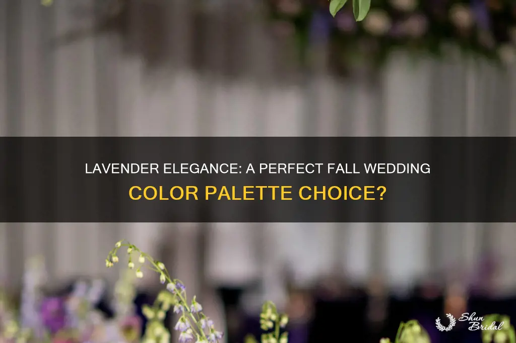 is lavender a fall wedding color